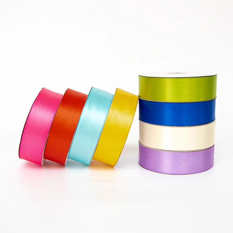 100yard/roll 4cm Silk Polyester Ribbon for Bow Craft Wedding Christmas Decoration DIY Card Gift Wrapping