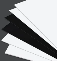 1Pcs ABS Plastic Board Thickness 1/1.5/2/3/4/5mm White/Black Model Sheet Material for DIY Model Part Accessories