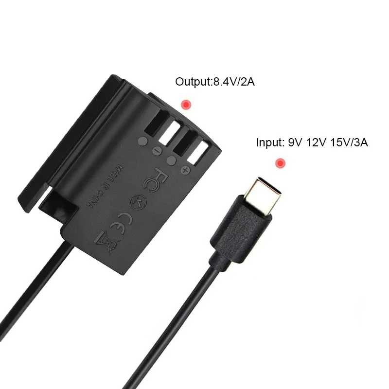 USB-C DMW-DCC17 DMW-BLK22 Dummy แบตเตอรี่ PD 20W Power Adapter สําหรับ Panasonic Lumix G9 DC-S5K DC-S5 GH5S GH5 II GH6 กล้องชาร์จ