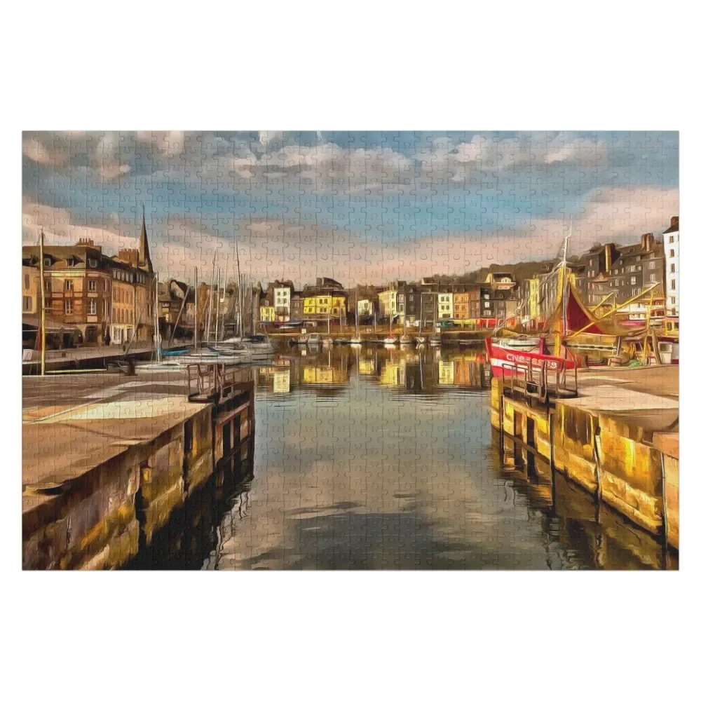 Honfleur (Gemälde) Puzzle, individuelles Kindergeschenk, individuelles Kindergeschenk, Babyspielzeug, personalisiertes Puzzle für Kinder