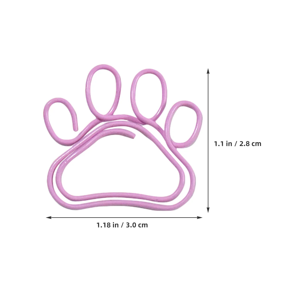 50Pcs Cat Clips Exquisite Small Clips for Filing Documents Cards Envelopes Convenient Office Paperclips Set