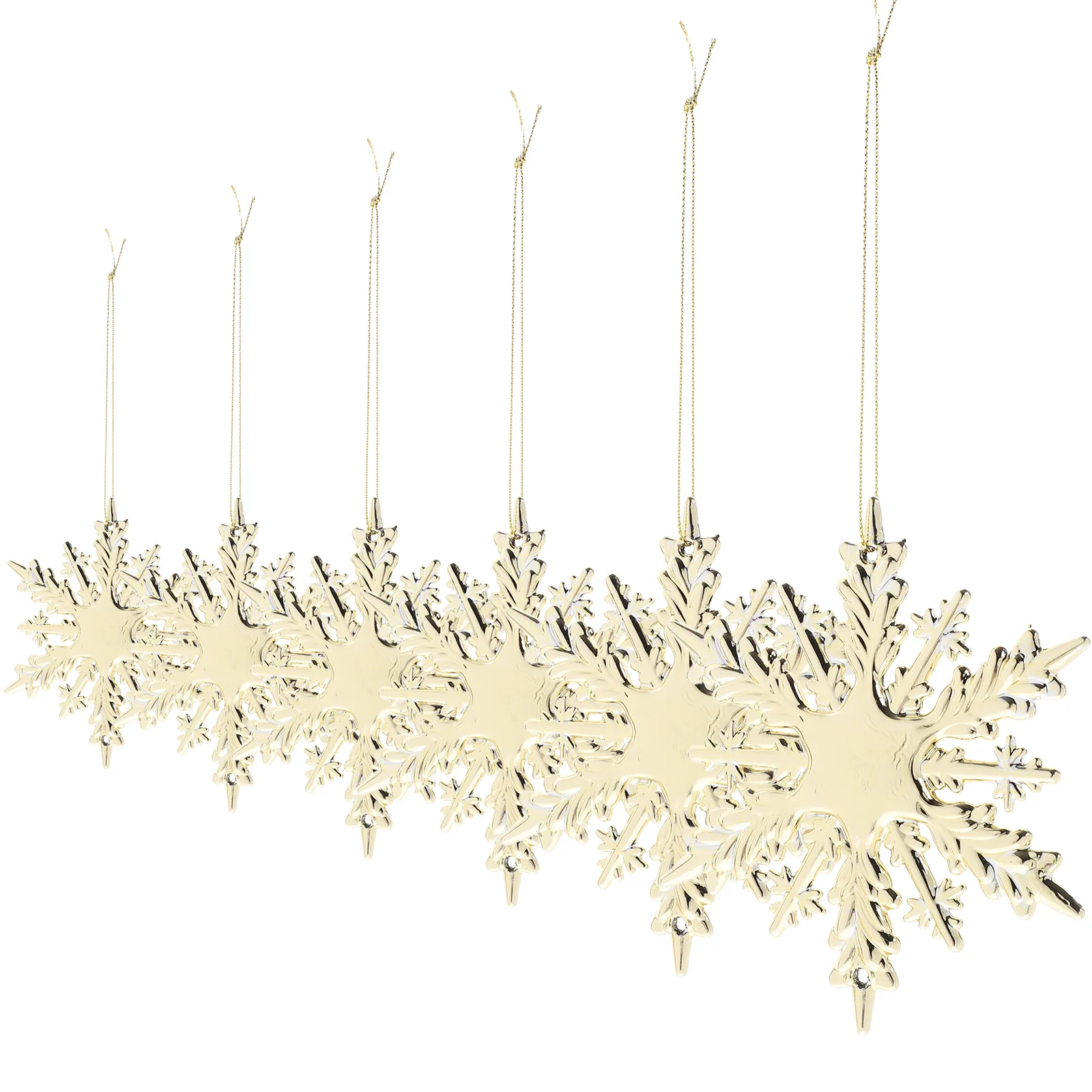 

6 Pcs Snowflake naments for Christmas Tree Christmas Tree Decor Decor Lovely Holiday Reusable Xmas Yard Party Accessories