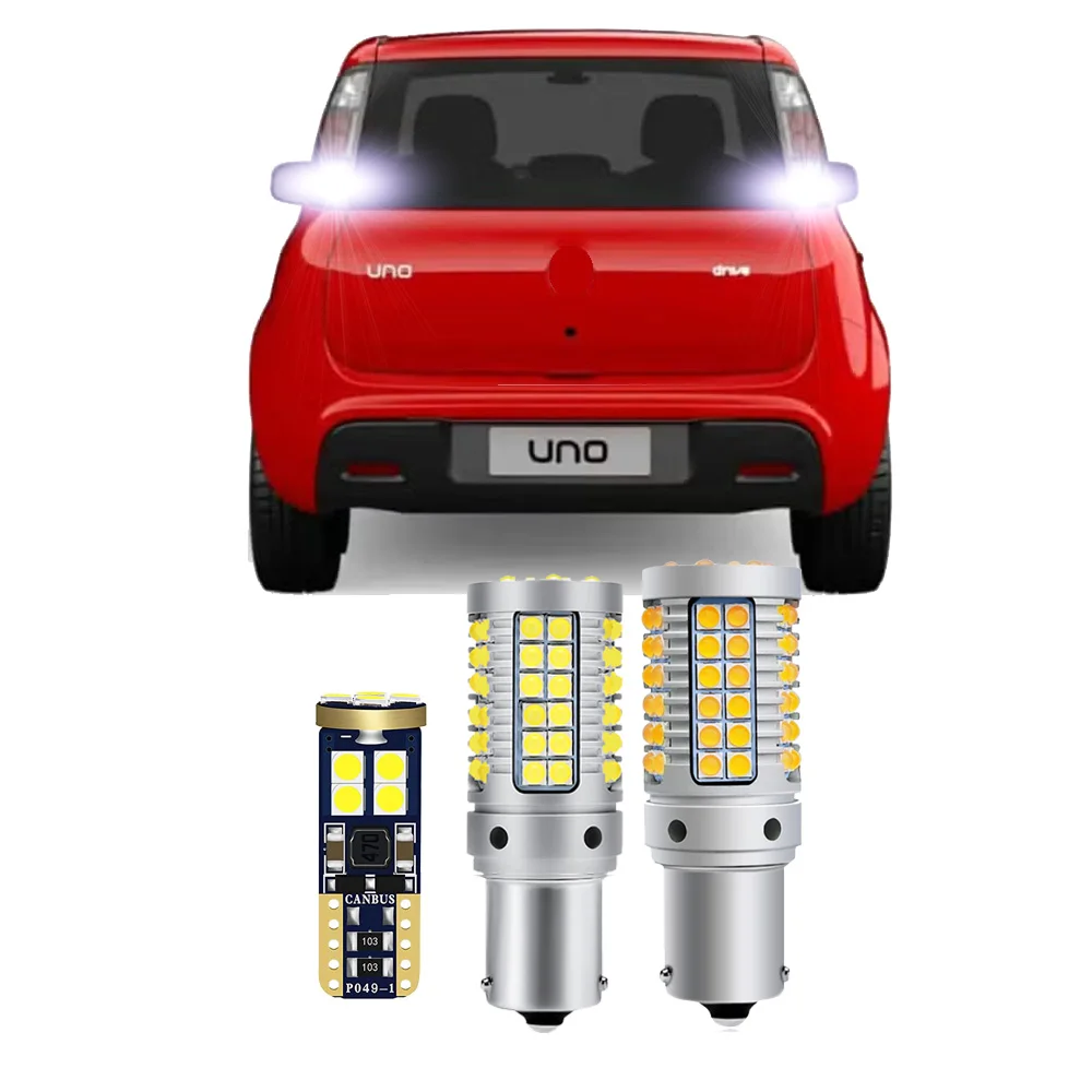 

Car LED Bulbs For Fiat Uno 2015-2021 Rear Turn Signal Backup License Plate Light Bulbs Canbus No Error