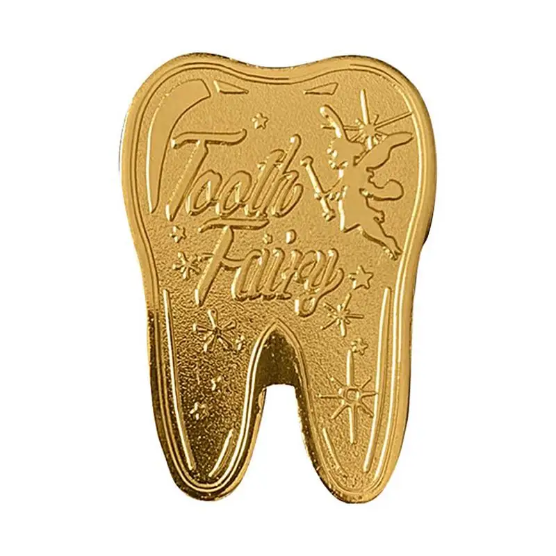 Tooth Fairy Money Gold Coin Creative Kids Gold Tooth Coin For Home Tabletop Party Decorations Plated Coin Souvenir