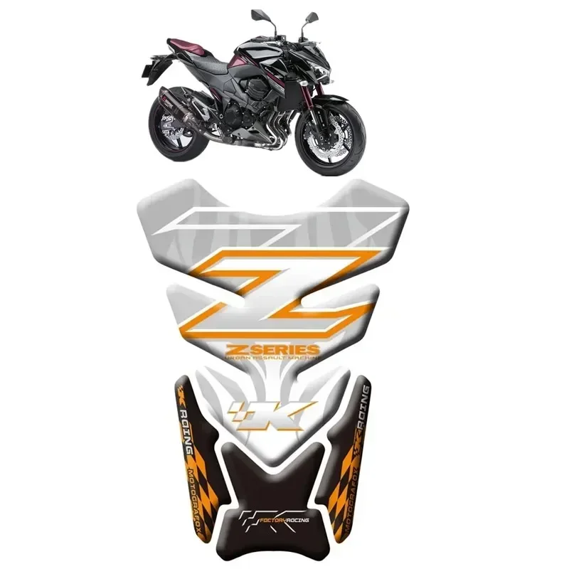 For KAWASAKI Z250 Z300 Z400 Z650 Z750 Z800 Z1000 Z900 Moto Tank Pad Protector 3D Gel Sticker Decal - 6