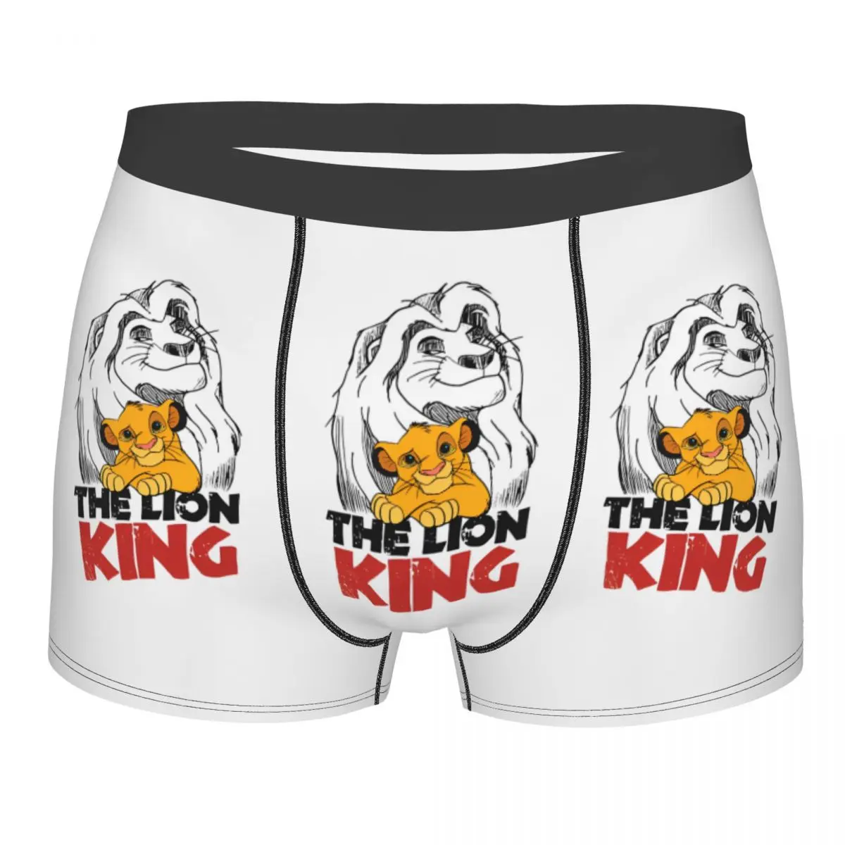 

Men Lion King Mufasa Simba Boxer Briefs Shorts Panties Soft Underwear Male Sexy S-XXL Underpants