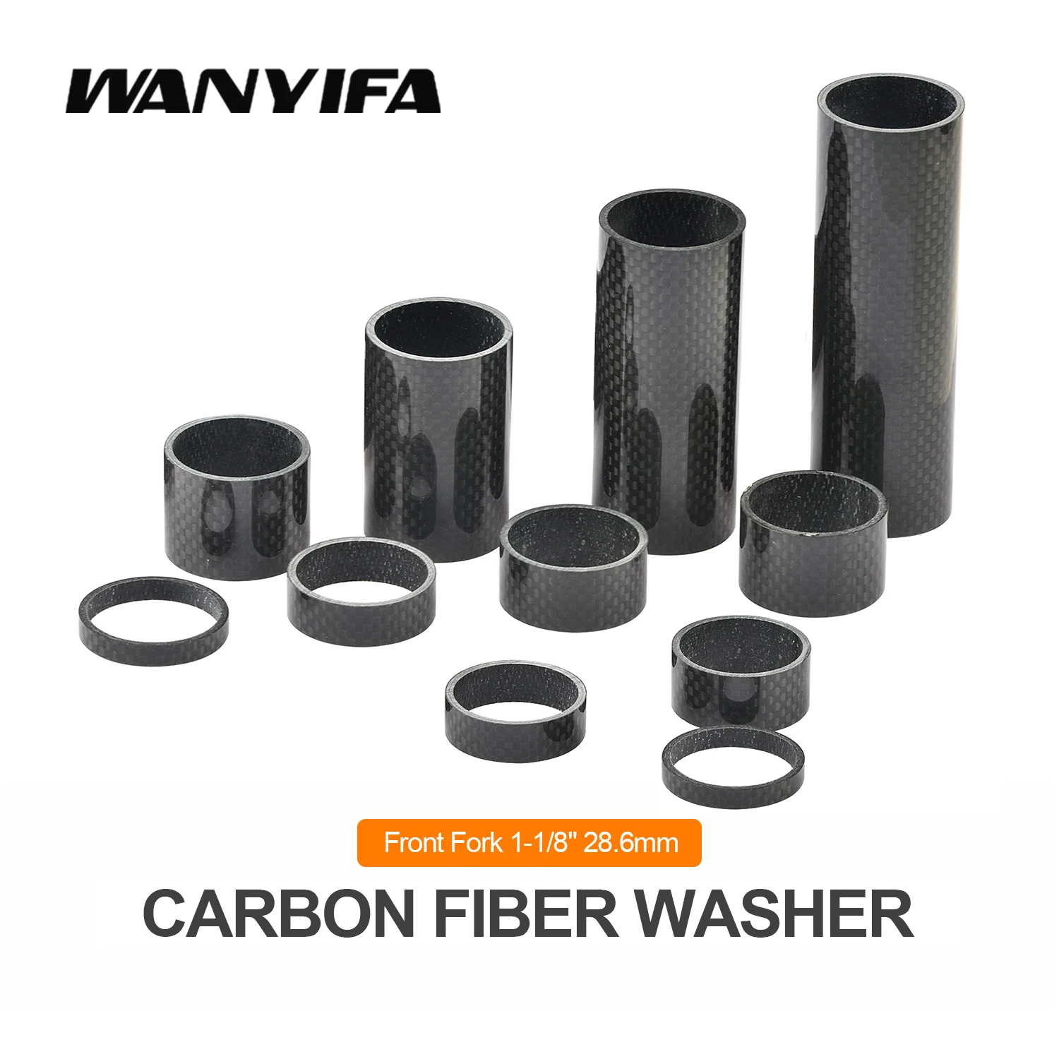 Wanyifa Bicycle Headset Carbon Washer 1-1/8\