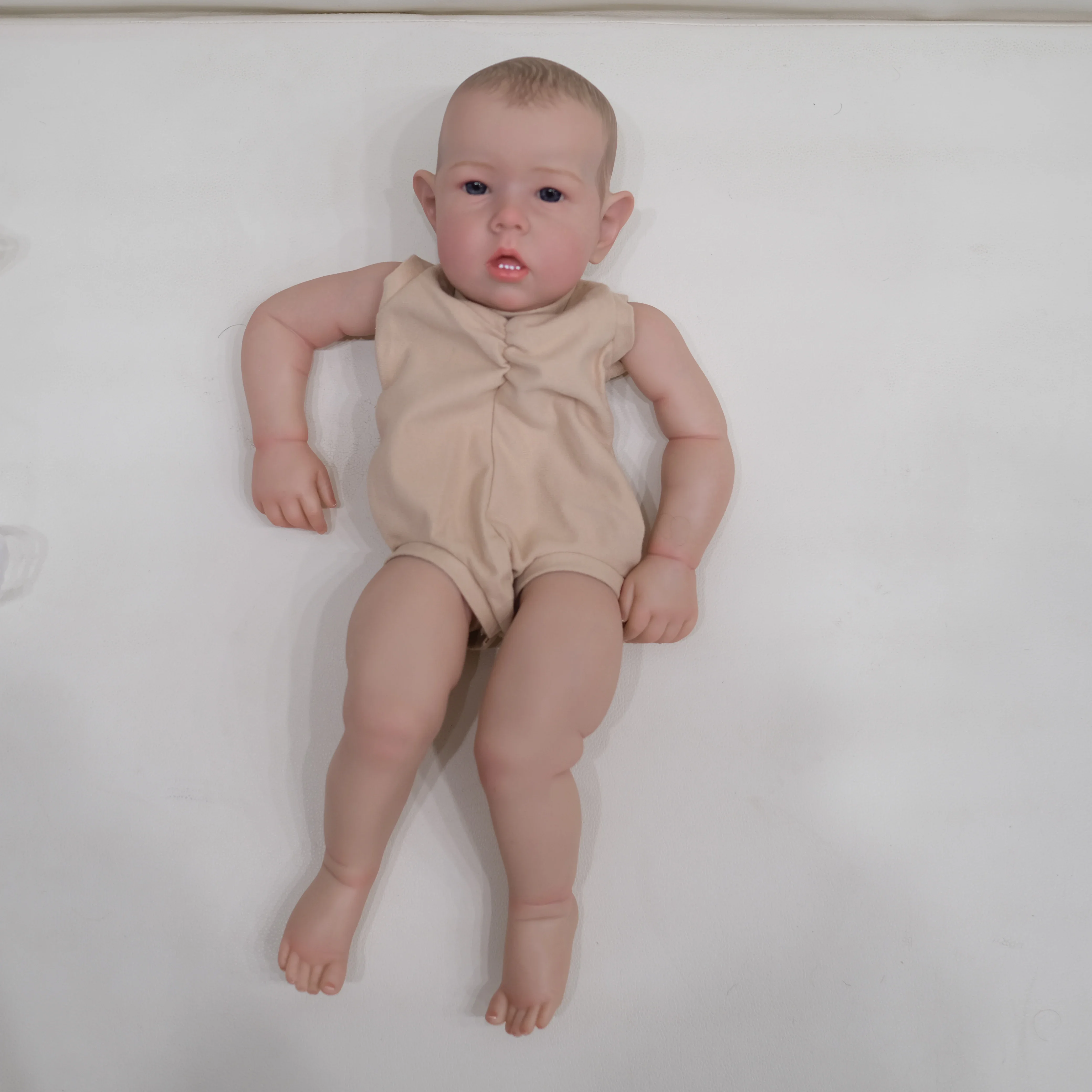 DLS 19inch Reborn Doll kit Liam painted Doll kit Unfinished Doll parts with Hand Draw Hair