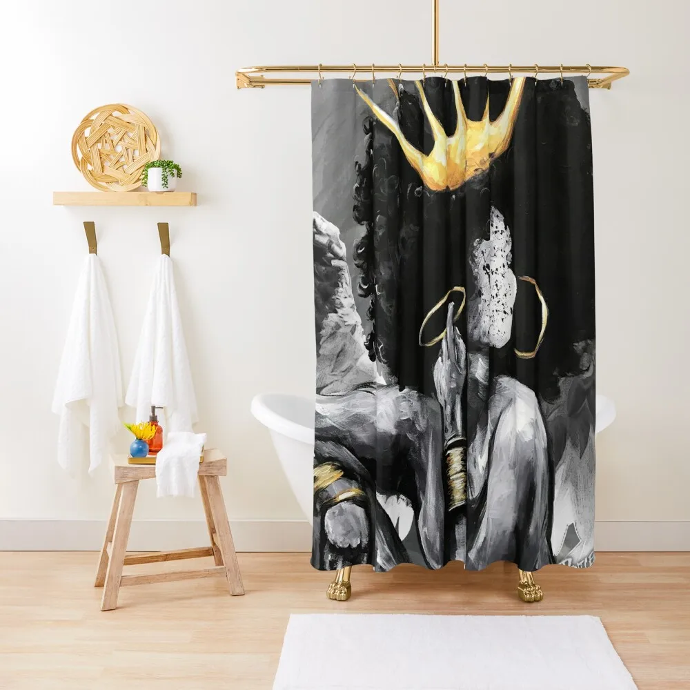 

Naturally Queen VI ANGEL Shower Curtain Bathroom Showers Waterproof Shower And Anti-Mold Bathroom Accessories Curtain