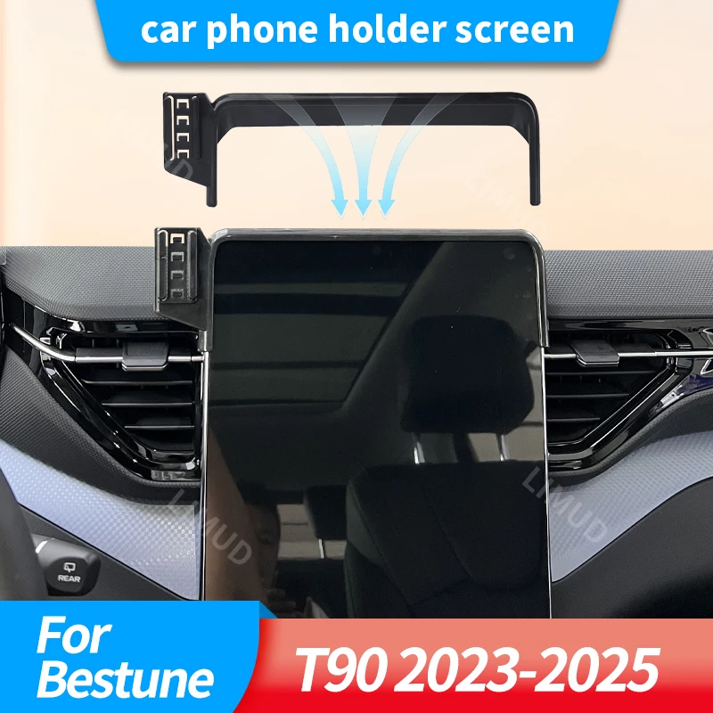 

Car phone holder screen For Bestune T90 2023-2025 heat dissipation is not affected Navigation charging amphibious very cheap