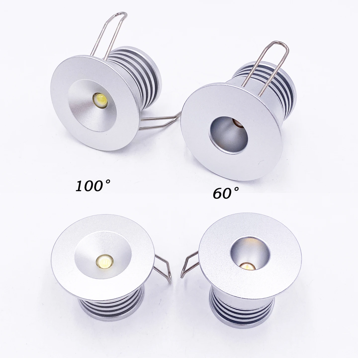 

Mini LED Spotlight 3W DC12-24V AC100-240V Recessed Ceiling Downlight for Indoor Room Cabinet Bedroom Home Kitchen Cut :Φ25mm