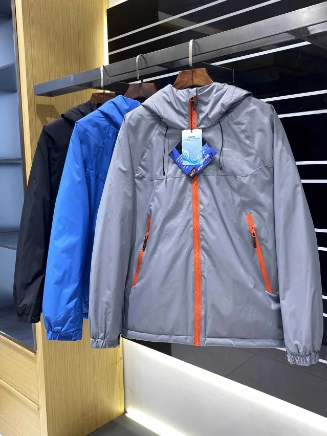 جديد الشتاء الرجال في الهواء الطلق القطن Jaet يندبروف مقاومة للماء 70 قطعة Faionable الحضرية Sle طويلة Sve سستة إغلاق