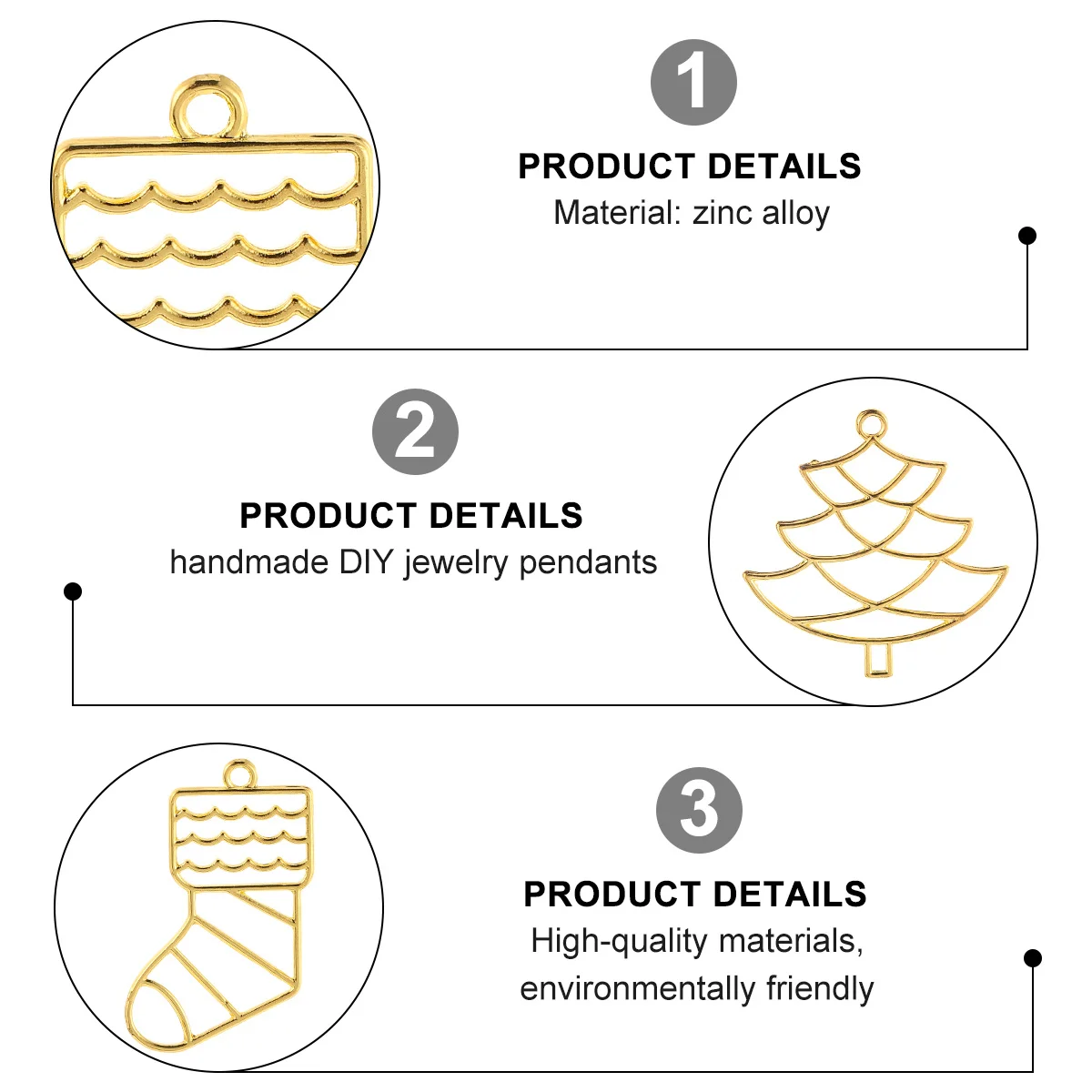 

20pcs Metal Hollow Frame Pendants Diy Jewelry Making Kit Alloy Pendant Blanks For Resin Glitter Crafts Xmas Ornament