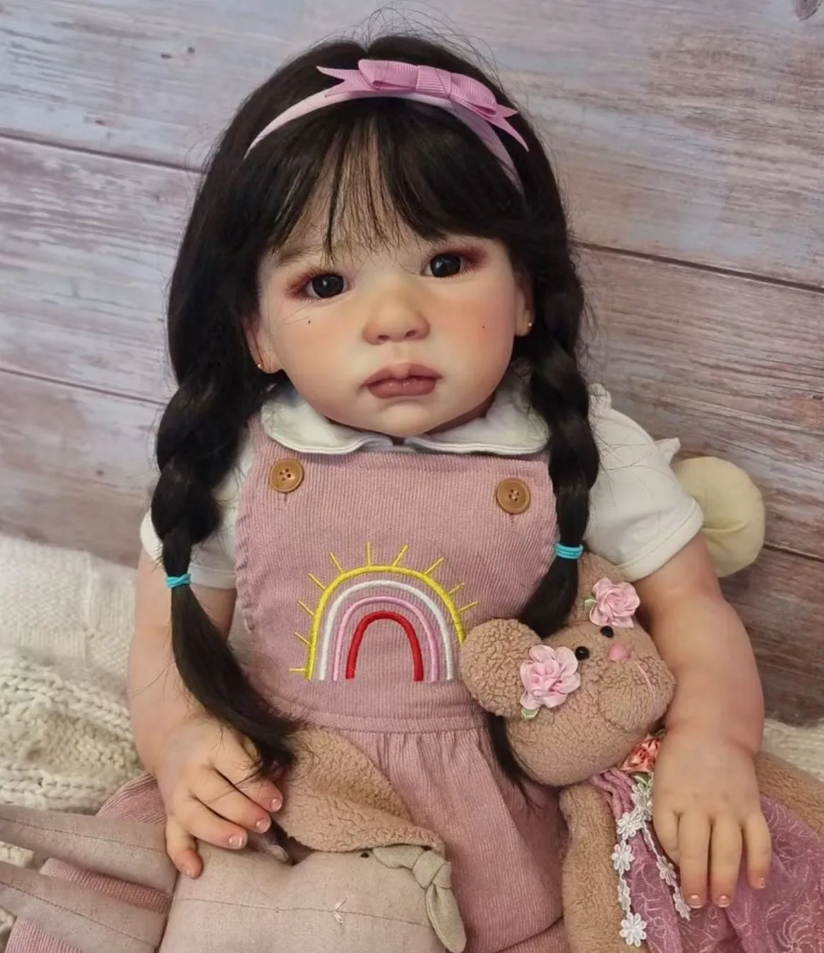 Lilly 28inch Pretty Toddler Girl Lifelike Reborn Baby Doll Reborn love Collective Toy Gift