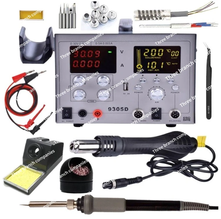 

High-power four-in-one digital display maintenance welding table 9305D soldering iron multi-functional power supply