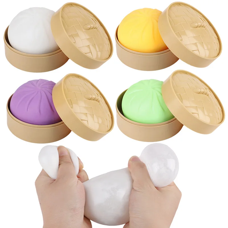bolas-anti-stress-coloridas-em-formato-de-dumpling-brinquedos-sensoriais-fidget-simulacao-de-comida-squishies-de-pao-com-vaporizador-bolas-de-massa-para-apertar-presentes