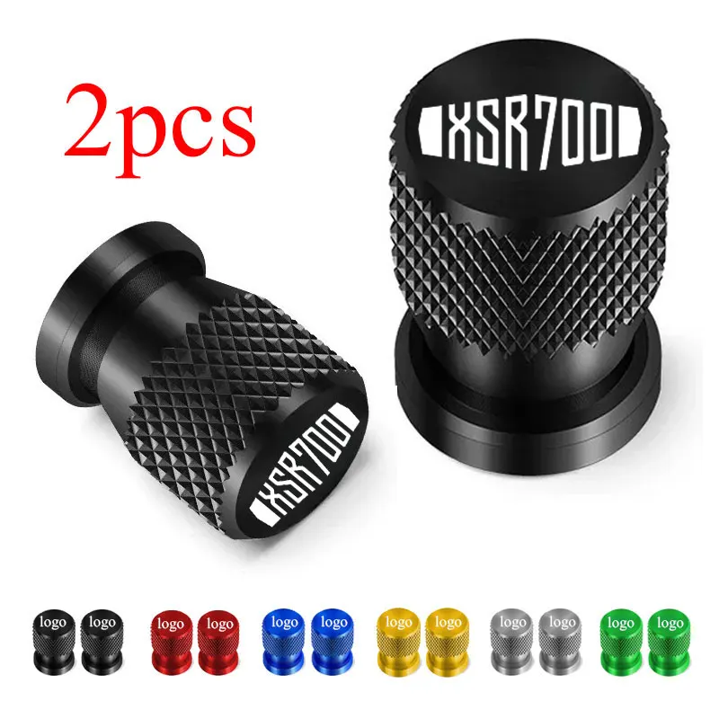 2 قطعة لياماها XSR700 XSR 700 صمام الإطارات المعدنية منفذ الهواء الجذعية غطاء قبعات دراجة نارية الملحقات #1
