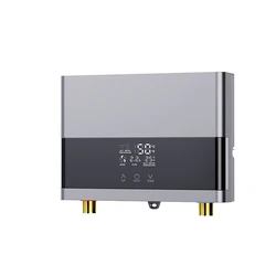 Mini Tankless Water Heater 6000W AC220V Electric Constant Temperature Instant Hot Water Heater with Remote Control Touch Display