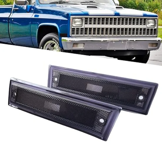 

Side Marker Light Black Lens With Black Trim For Chevrolet,Gmc,Ck,Pick Up Blazer,Jimmy 81-91,2 Pcs Premium Parts