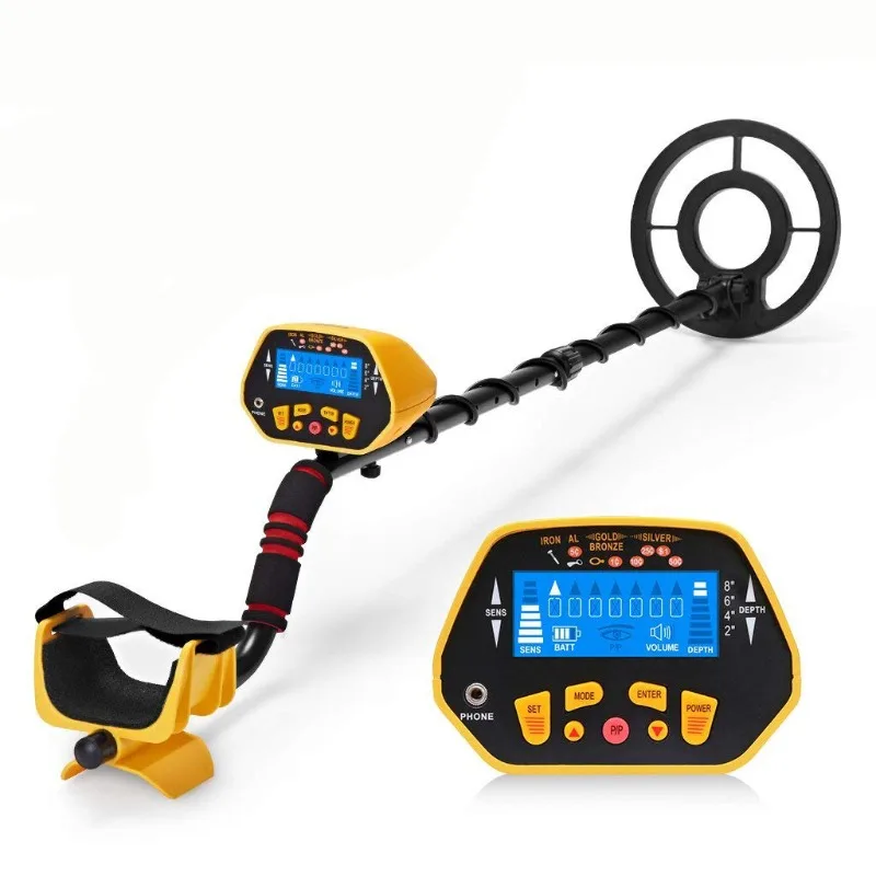 GC1028 LCD Underground Metal Detector Handheld Treasure Finder for Outdoor Metal Searching