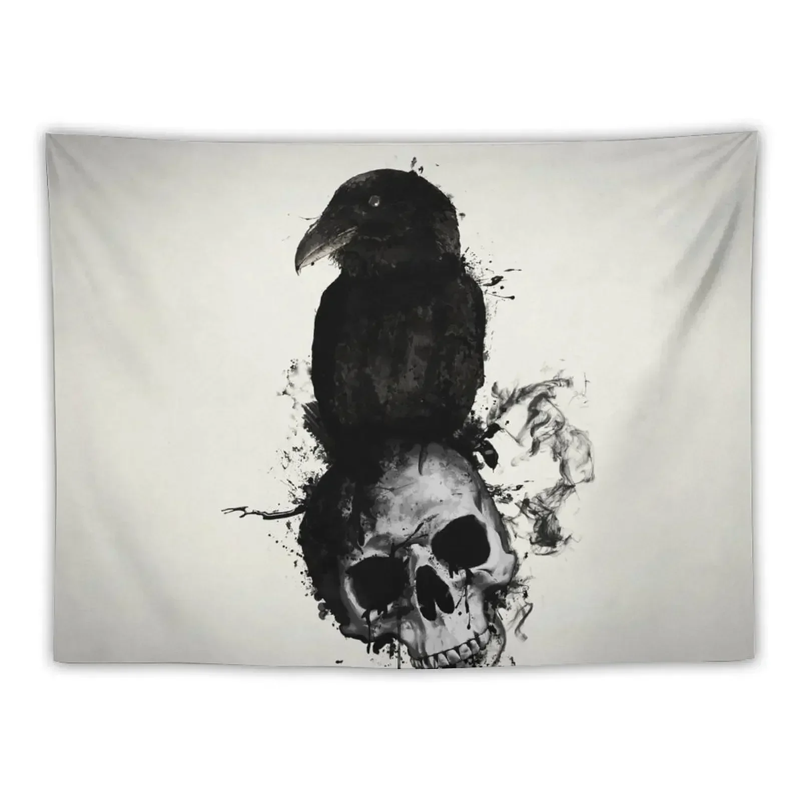 

Raven and Skull Tapestry Korean Room Decor Decoration Wall Tapestry