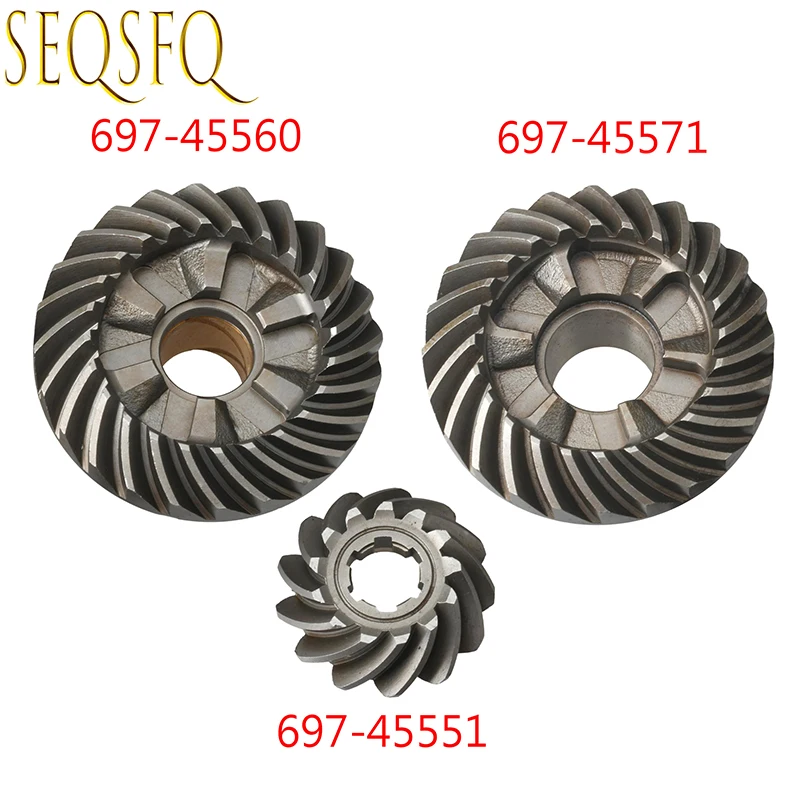 Gear set For Yamaha Outboard Motor 2 Stroke Gear 48HP 55HP 697-45560 Forward Gear 697-45571 Reverse gear 697-45551 pinion