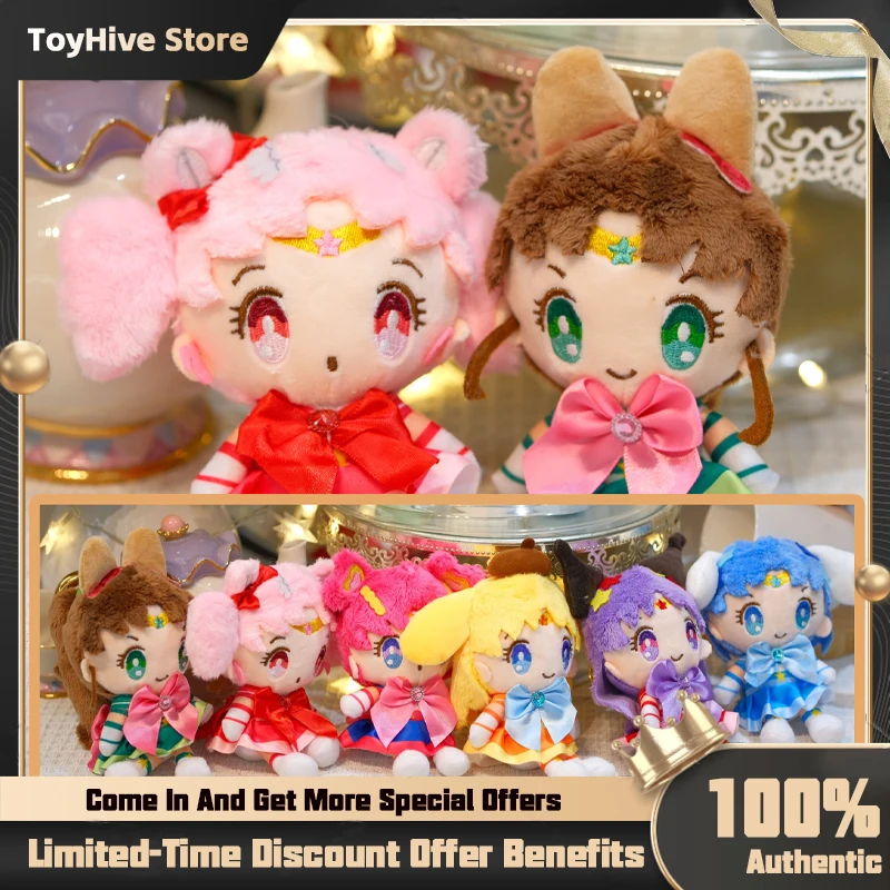 Figuras de acción de la serie Sailor Moon Tsukino Usagi Chibiusa, caja ciega, colección de muñecos con garras de peluche, regalo sorpresa, 10cm