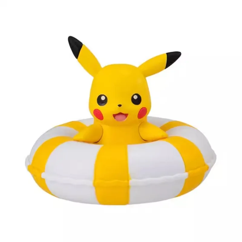 بانداي الأصلي بوكيمون أنيمي الشكل العائمة طوافة بلاستيكية للسباحة Eevee fam ألعاب شخصيات الحركة للبنين بنات أطفال هدية