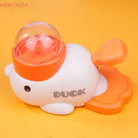 Cartoon Duck Design Dog Feeder Interactive Pet Food Treat Dispenser Anti-slip Pet Automatic Feeder Toys For Dog Training