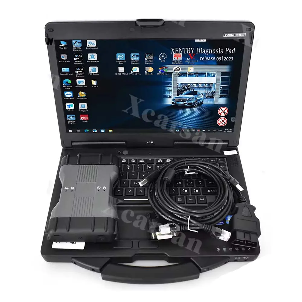

Xentry MB STAR C6 Diagnosis Tool CF53 Laptop V-CI DoIP for Benz Das Wis Epc Multiplexer Full Configuration Car Diagnostic Tool