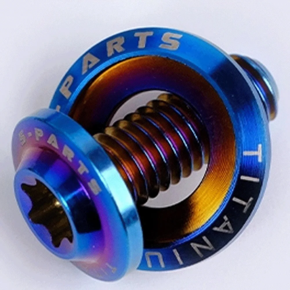 1 шт. D16 мм M8 p1.25 мм x 15 18 20 25 30 35 40 45 мм GR5 Болт с грибовидной головкой из титанового сплава A3 с шайбой для мотоциклетного локомотива