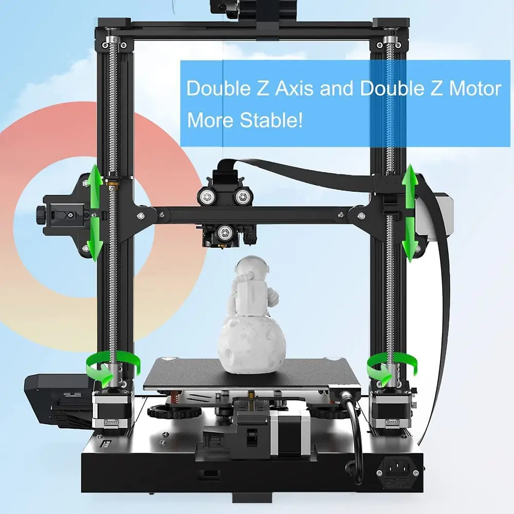 CREALITY Ender-3 S1 3D 프린터 32 비트 자동 마더 보드 재개 정전 인쇄 듀얼 Z 축 CR 터치 자동 침대 레벨링,