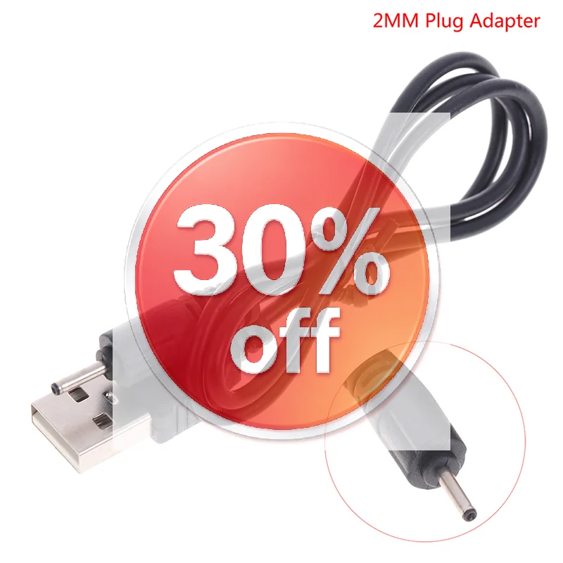 10/5/2/1PCS 50cm 2.0mm Plug Adapter USB Charger Cable Cord 5V 600mA For Nokia CA-100C Small Pin Phone