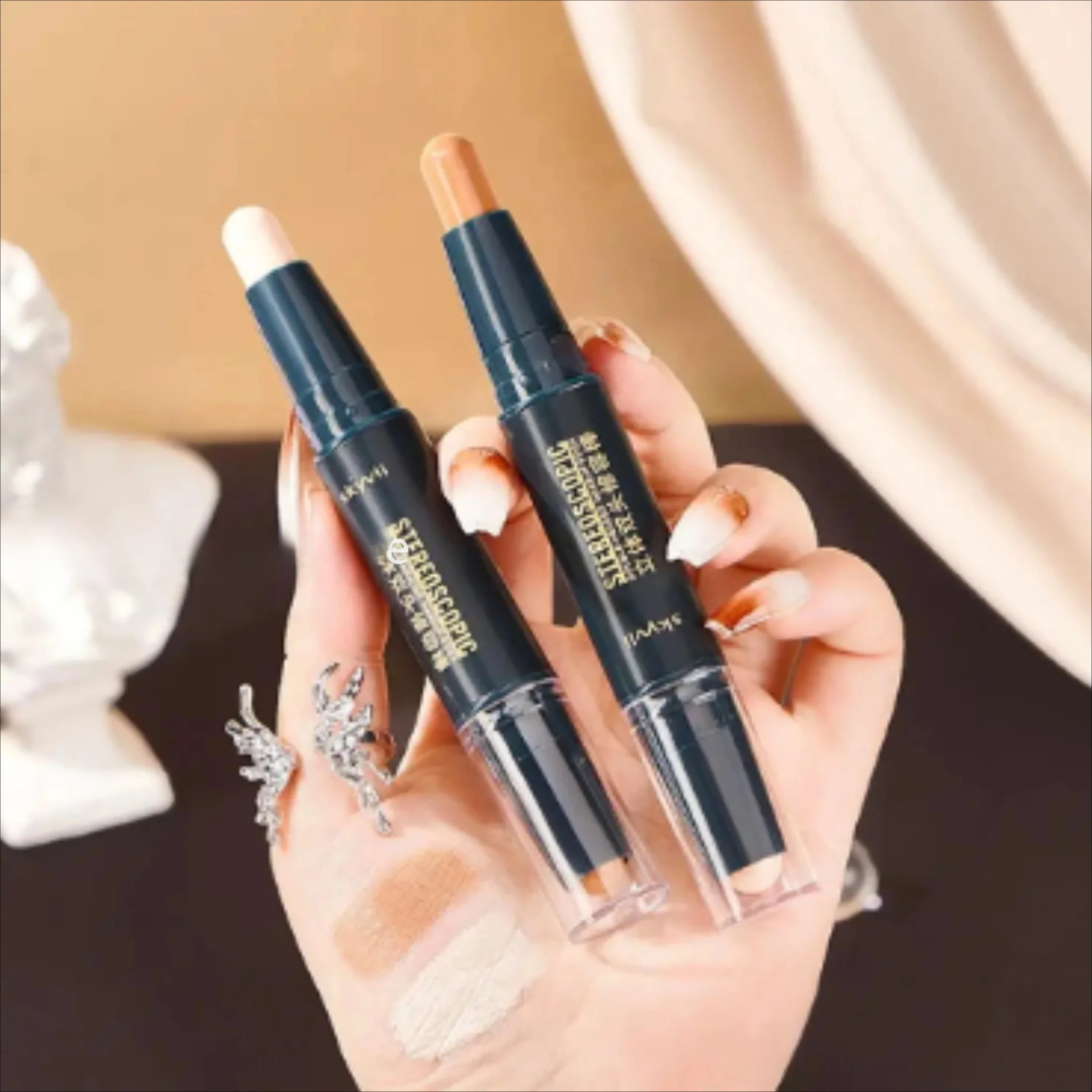 Make-up Basis Foundation Crème voor Gezicht Concealer Contouren voor Gezicht Bronzer Schoonheid Damescosmetica