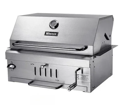 

Embedded stainless steel charcoal grill BBQ grill Home villa courtyard BBQ