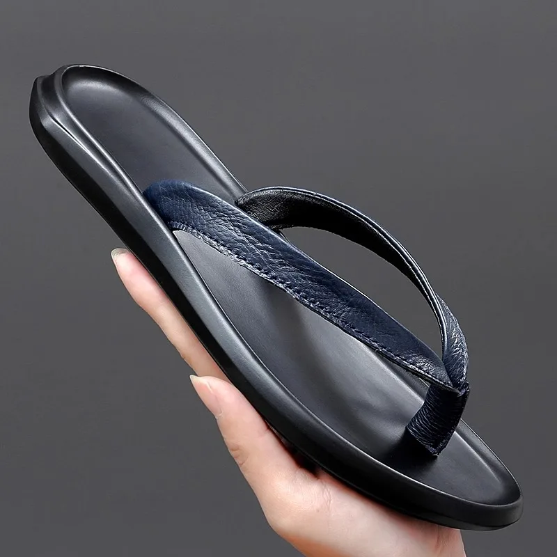 

Trendy Men's Summer Outdoor Sandals Anti-Slip Wear-Resistant Flip Flops Beach Slippers Breathable Casual Slip-On oes