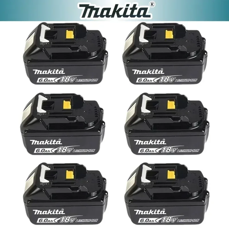 

Makita-100% Original Rechargeable Power Tool Battery 6.0Ah 18V BL1830 BL1850 BL1840 BL1860 BL1815，Replaceable LED Lithium-ion