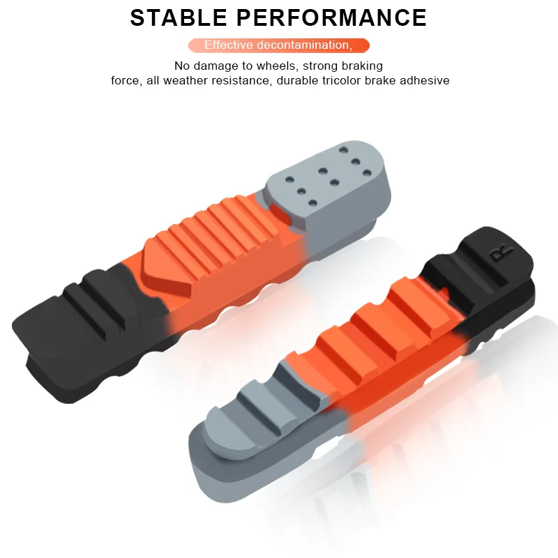 RIDERACE Rennrad Bremsbeläge Für Felge C Bremse CNC Fahrrad Bremsen V-Brake Halter Schuhe Gummi Block Langlebig Radfahren zubehör – Detail 15