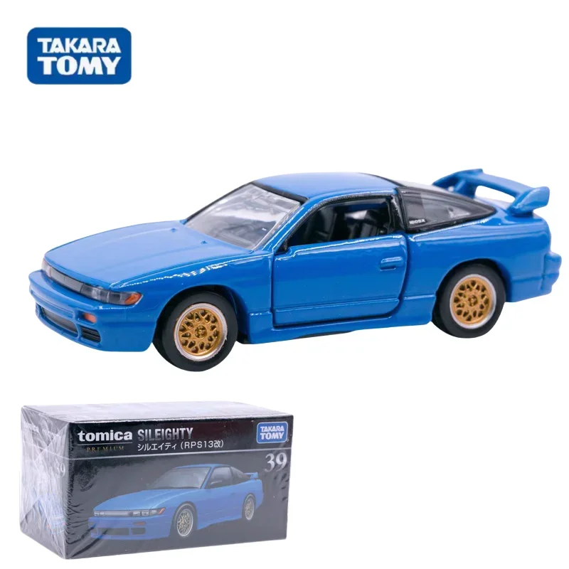 Takara กล่องสีดำพรีเมี่ยมแบบหล่อจากอัลลอยด์ของนิสสันไซลีท TP39ของสะสมของเล่นตกแต่งสำหรับเด็กของขวัญสำหรับเด็ก