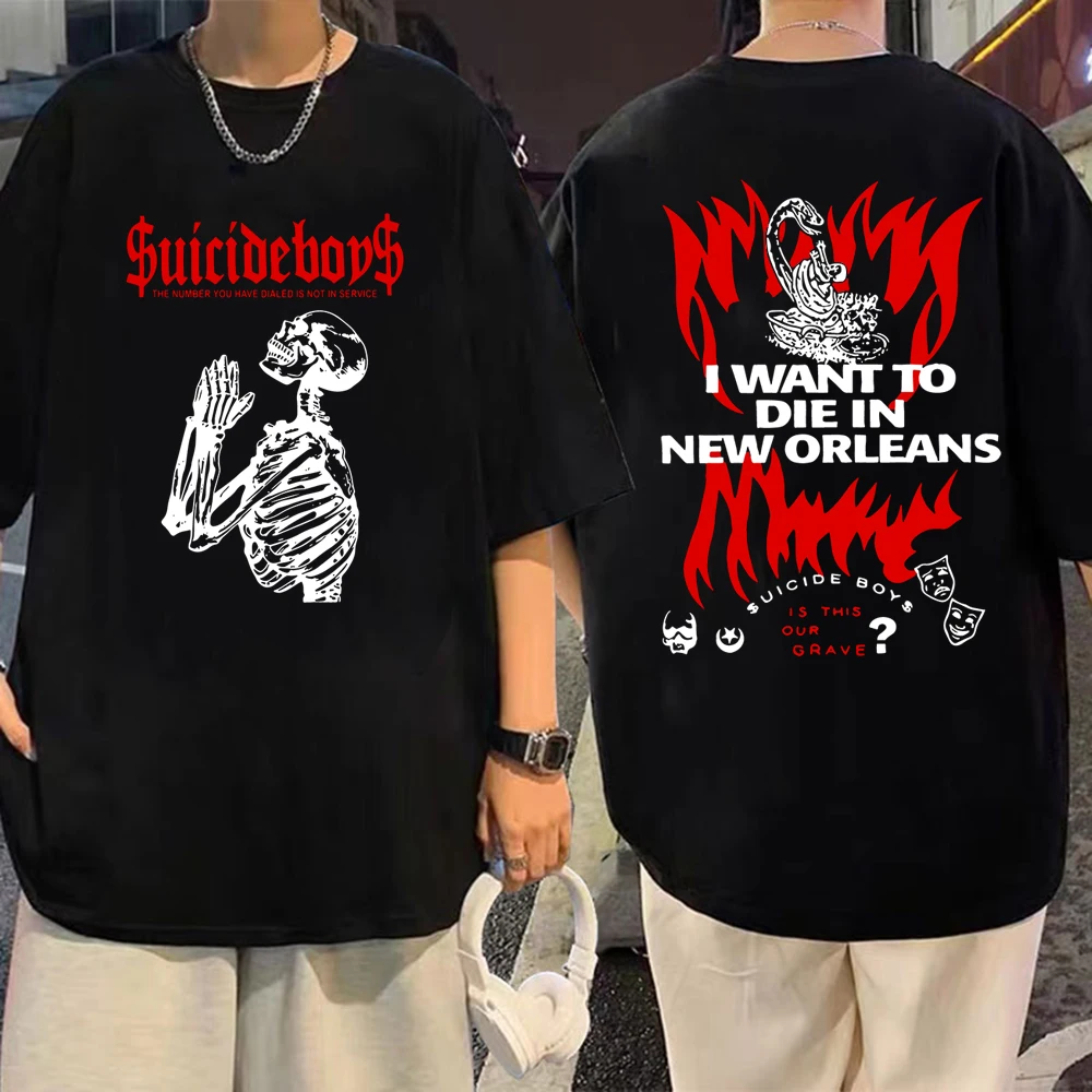 Suicideboys G59 Shirt Suicideboys Shirt Rapper Hip Hop Shirt Suicideboys Fan Gift O-Neck Short Sleeve Shirts Y2K T-Shirt Summer