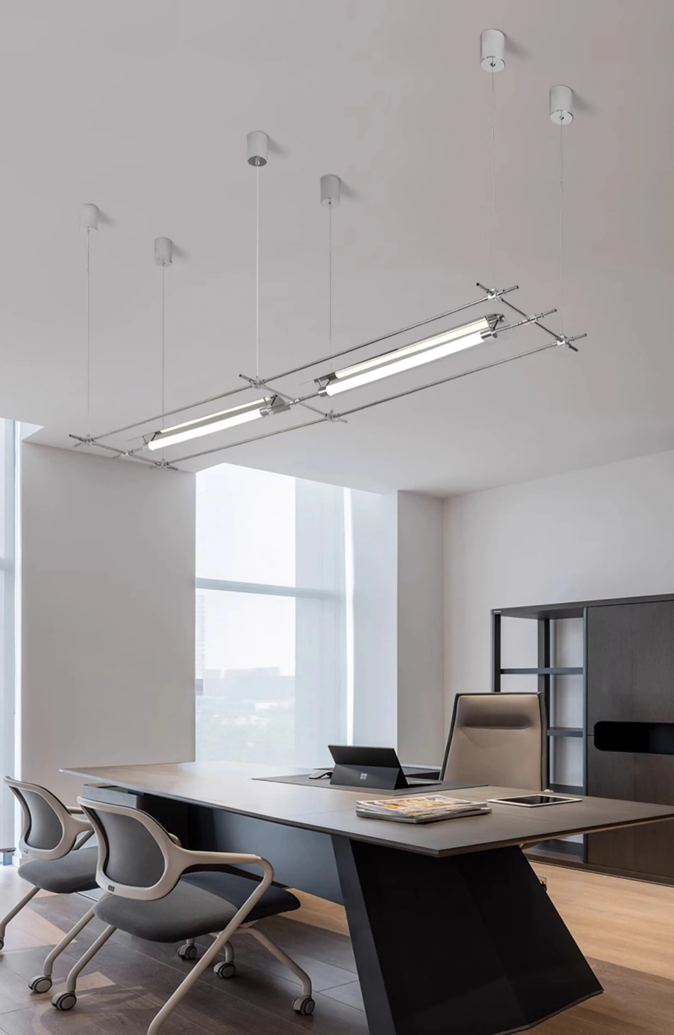 Cai Liechao Designer Restaurant Chandelier Minimalist Studio Cashier Front Desk Art Bar Straight Bar Mazar Lamp