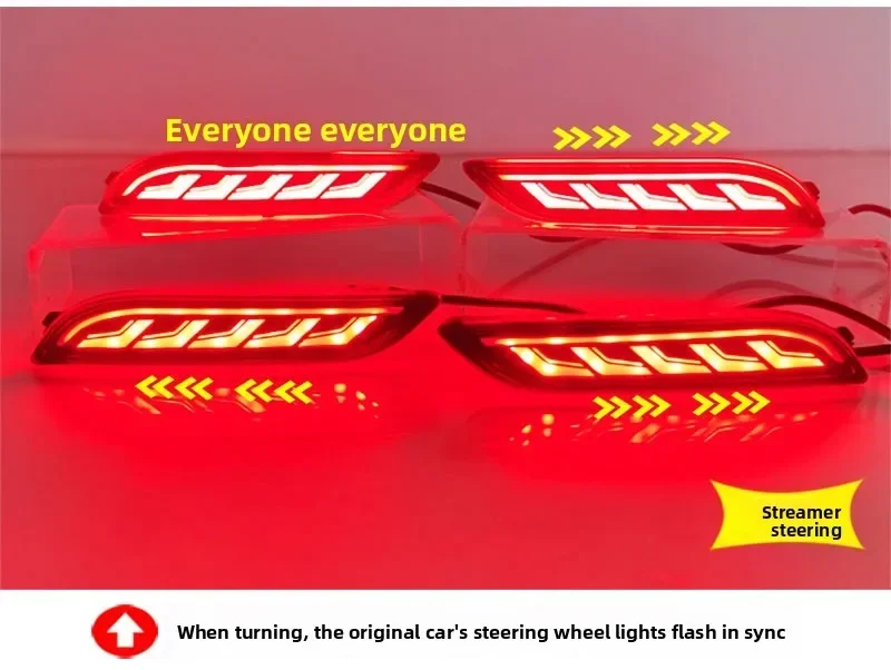 For Lexus RX300 RX350 RX450 2023-2026 Car Rear Bumper Light Reflector Upgrade LED Driving Brake Warning Light Navigation Light detail image 10