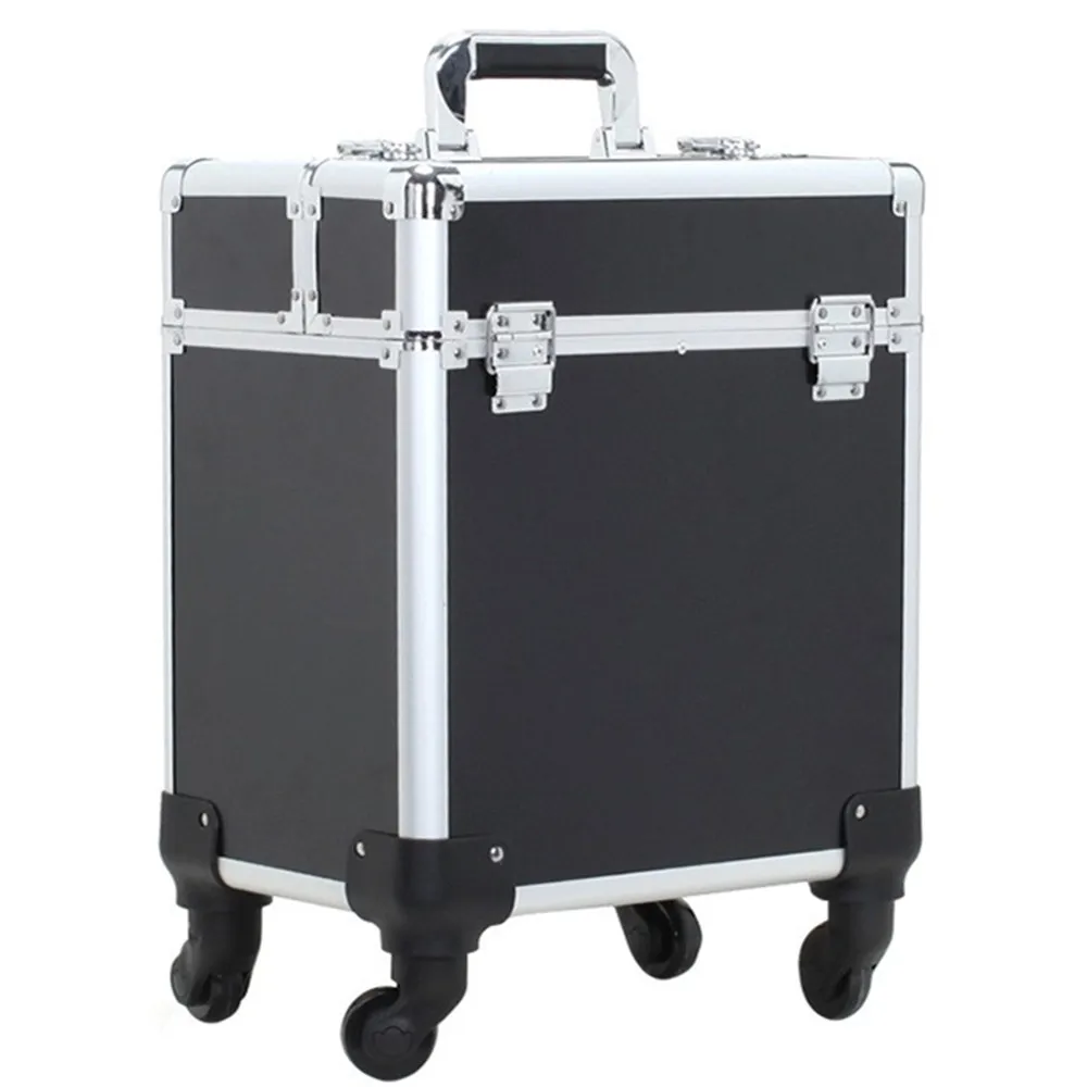 Baggage High Quality Large Suitcase Travel Trolley Case Cosmetic Box Makeup Storage Tool Hair Beauty Toolbox Luggage Bags Wheels