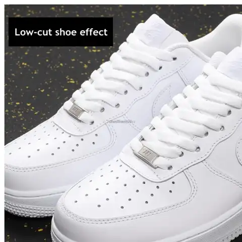 Combinaison de lacets AF1 originaux, lacets plats blancs et décoration de chaussures, costume de baskets, accessoires de chaussures Air Force one