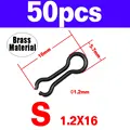 50pcs Matt Black S