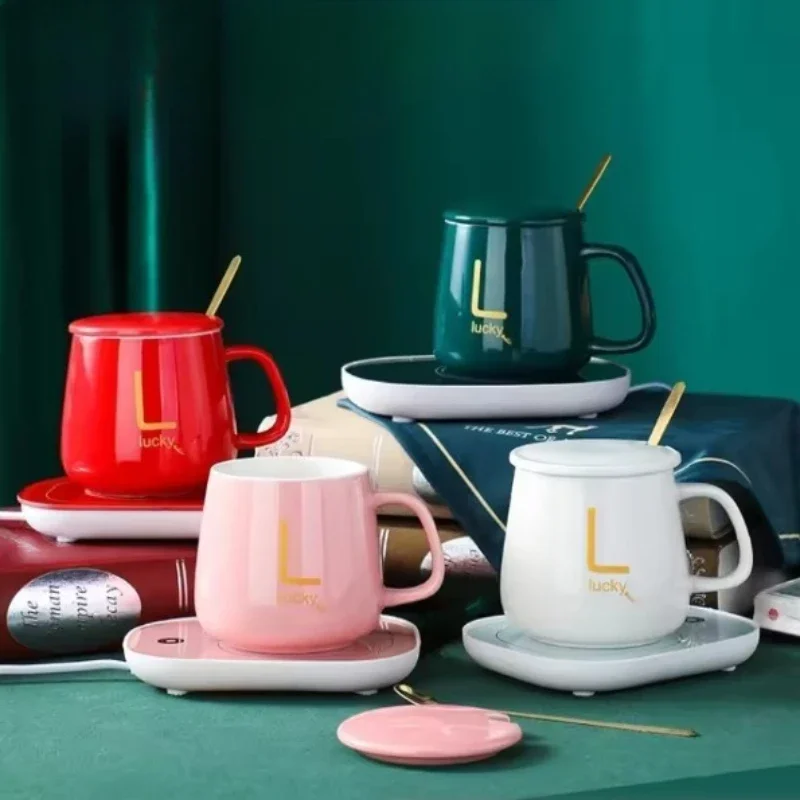 

+Набор Smart Constant-Temp USB: чашка для воды + коврик для подставки, портативный и легкий, сохраняет кофе/чай/молоко/воду в домашних условиях/офисный подарок