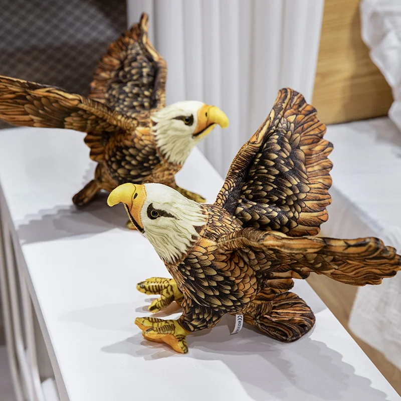 1Pc 30Cm Simulatie Adelaar Knuffels Gevulde Levensechte Dierenpop Zacht Vogelkussen Schattig Kinderspeelgoed Cadeau Voor Kinderen Jongen Verjaardag