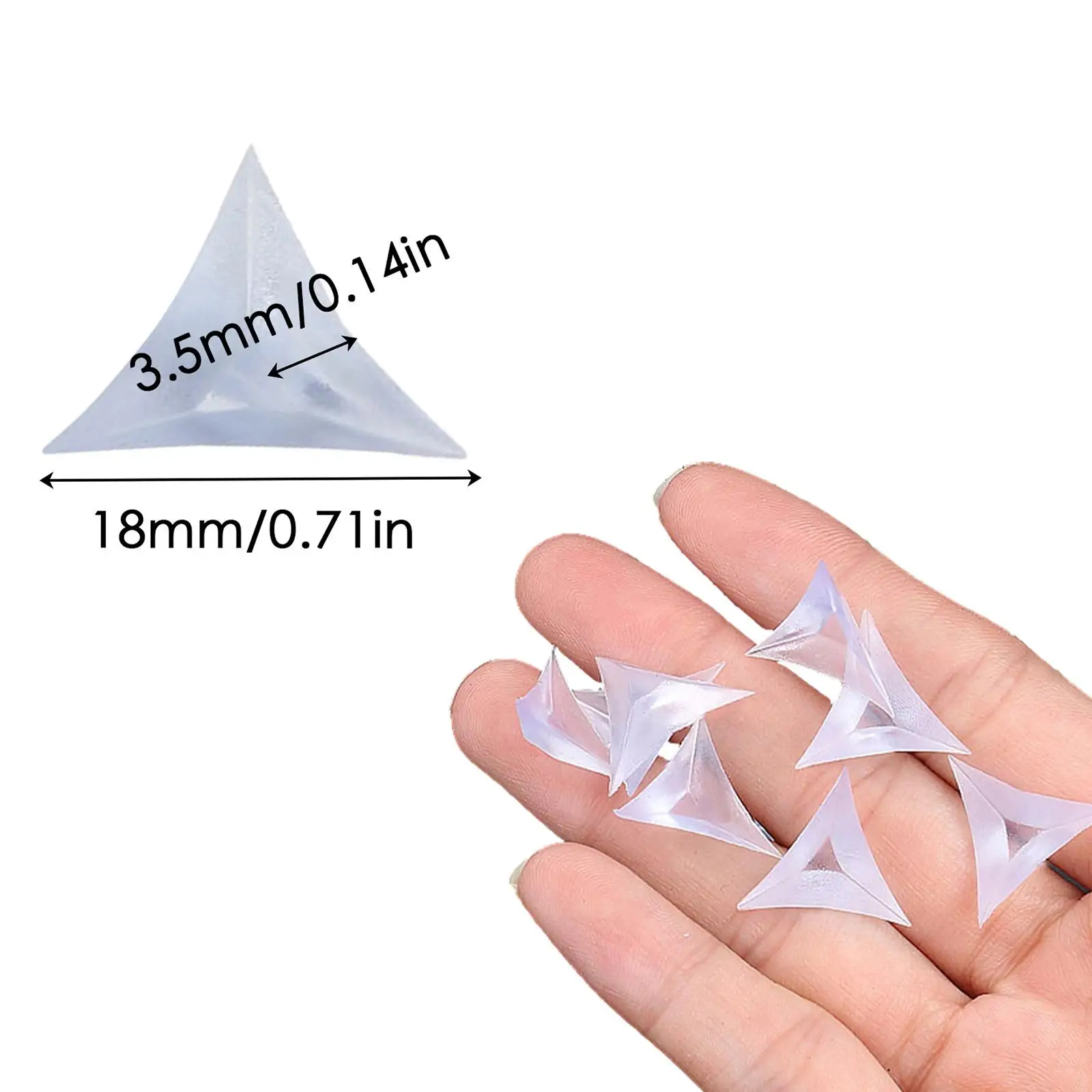 50x Stair Dust Corners Triangle Resuable Table Corner for Wardrobe Home Desk