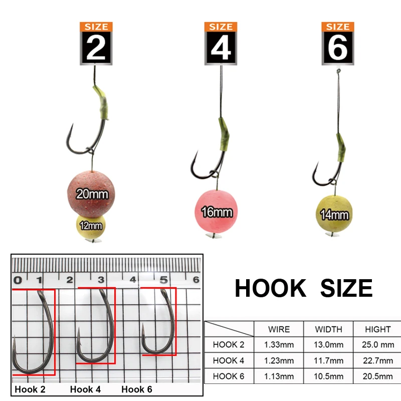 Carp Fishing Line Hair Rig Loop Rigs  ready-tied Soft hook link sections used with Booms Loop Combi Rigs