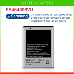 Batería de recambio EB 464358 VU para Samsung Galaxy GT-S6358 S7500 S6102E S6802 S6352 GS6108 GT-S6310 batería de 1300mAh